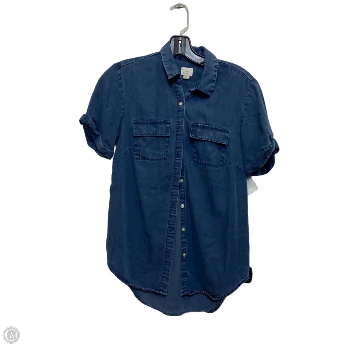 Top Short Sleeve By A New Day In Blue, Size: Xs