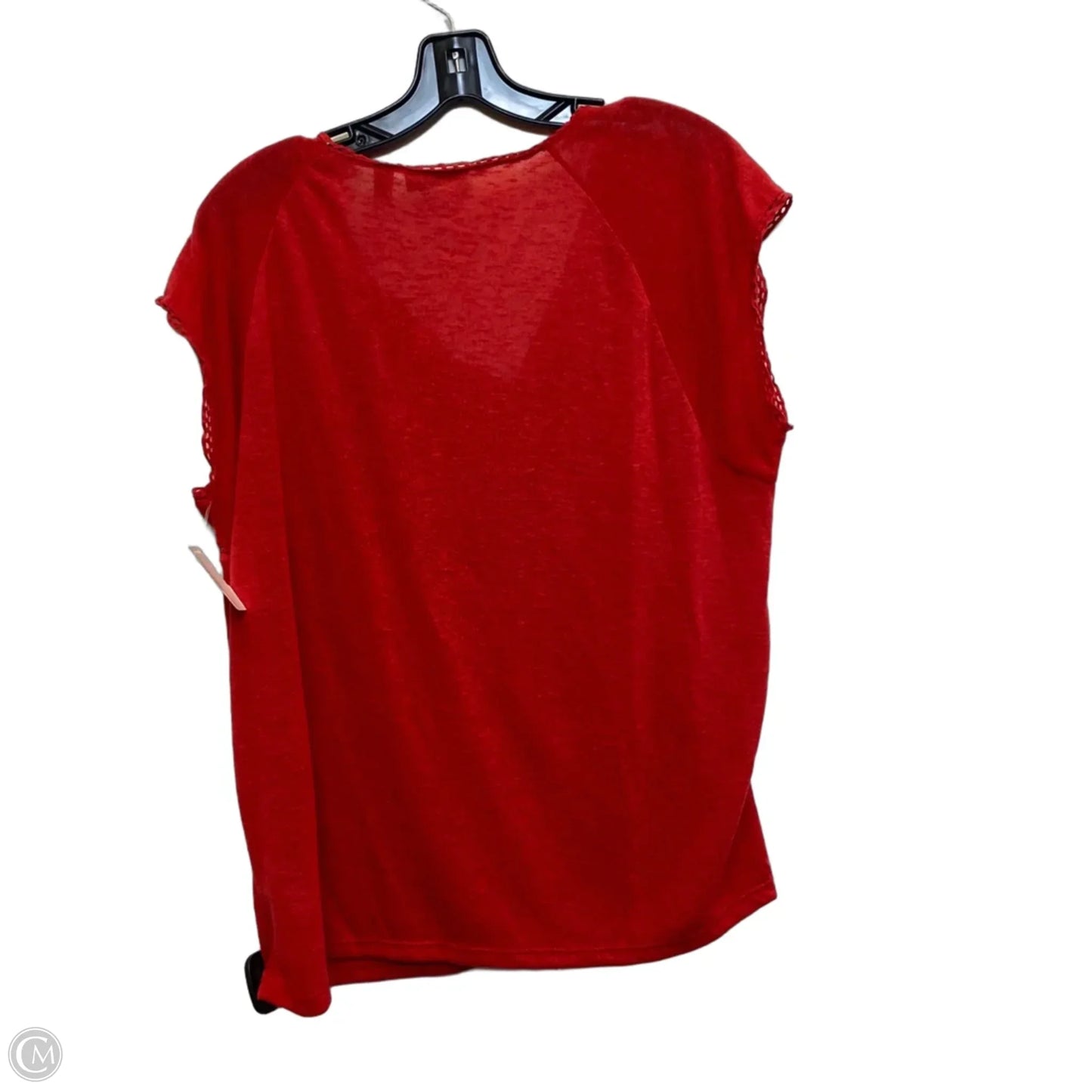 Top Short Sleeve By Rafaella In Red, Size: Xl