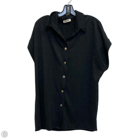 Top Short Sleeve By Blumin In Black, Size: 1x