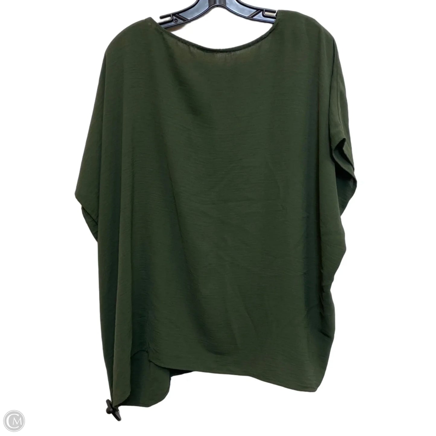 Top Short Sleeve By Ee Some In Green, Size: 1x