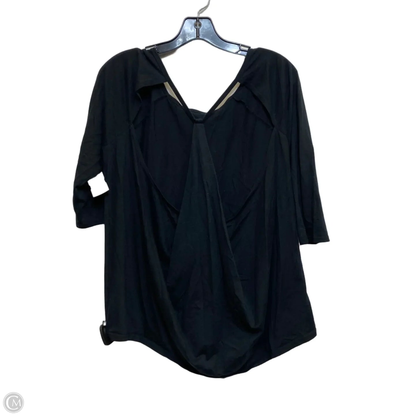 Athletic Top Long Sleeve Crewneck By Fabletics In Black, Size: M