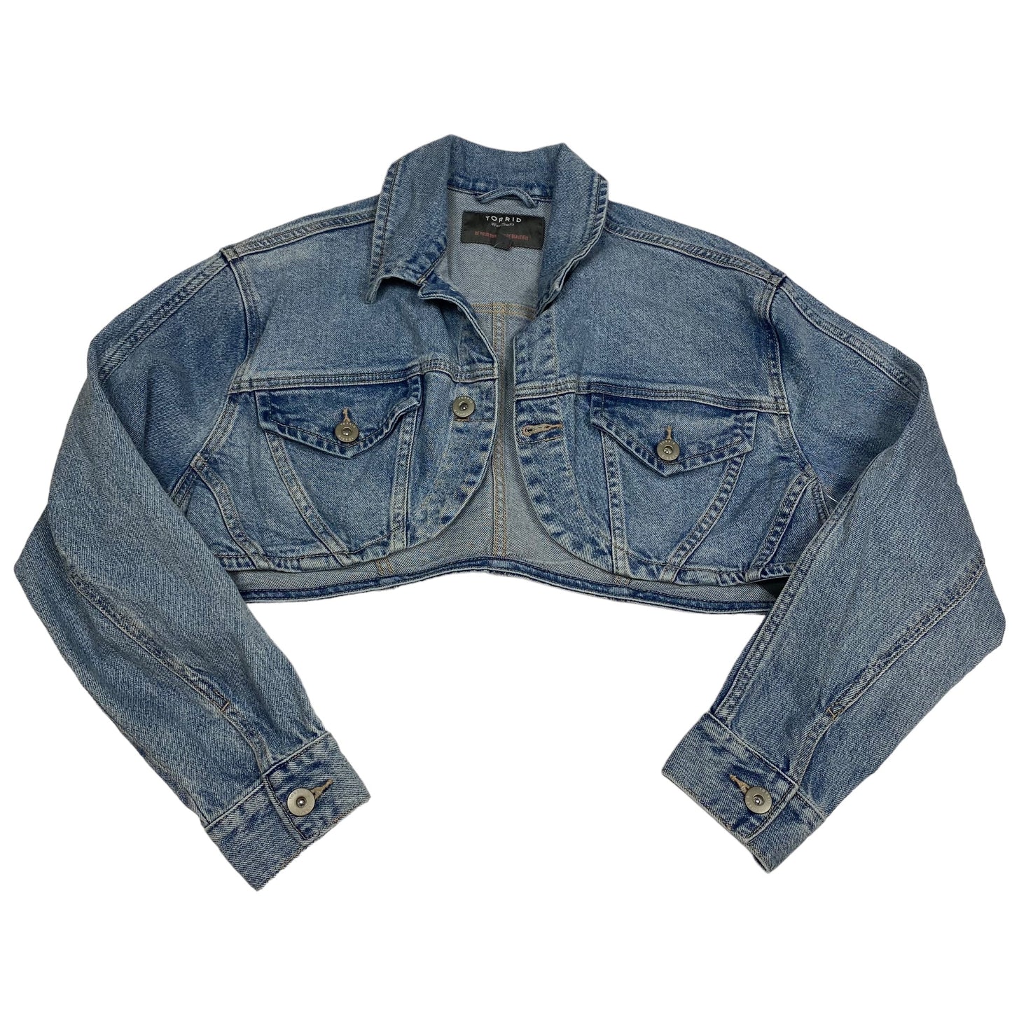 Blue Denim Jacket Denim Torrid, Size M