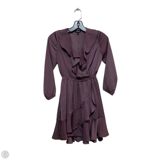 Dress Casual Short By Express In Purple, Size: Xs