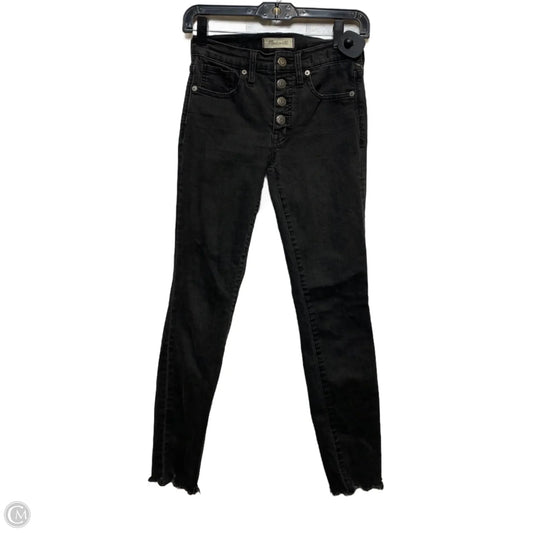 Jeans Skinny By Madewell In Black Denim, Size: 0