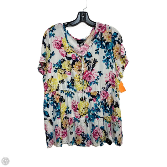 Top Short Sleeve By Torrid In Floral Print, Size: 1x
