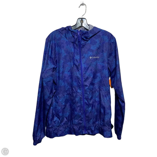 Jacket Windbreaker By Columbia In Purple, Size: M