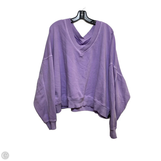 Sweatshirt Crewneck By Aerie In Purple, Size: 1x