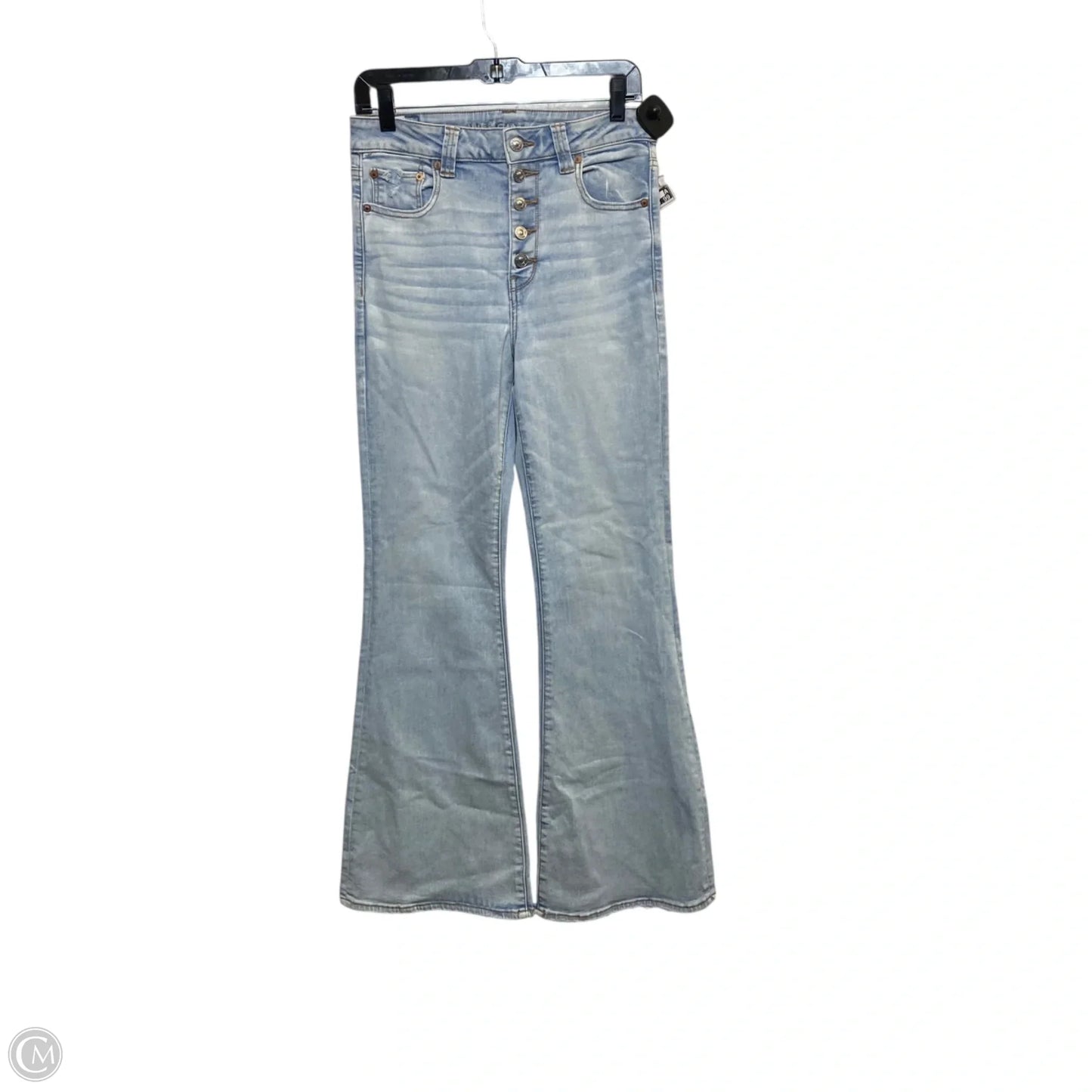 Jeans Boot Cut By American Eagle In Blue Denim, Size: 10