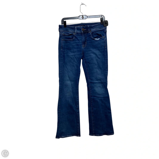 Jeans Boot Cut By American Eagle In Blue Denim, Size: 6