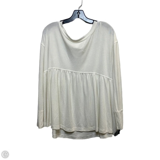 Top Long Sleeve Basic By Free People In White, Size: Xs
