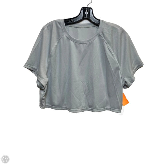 Athletic Top Short Sleeve By Halara In Blue, Size: L