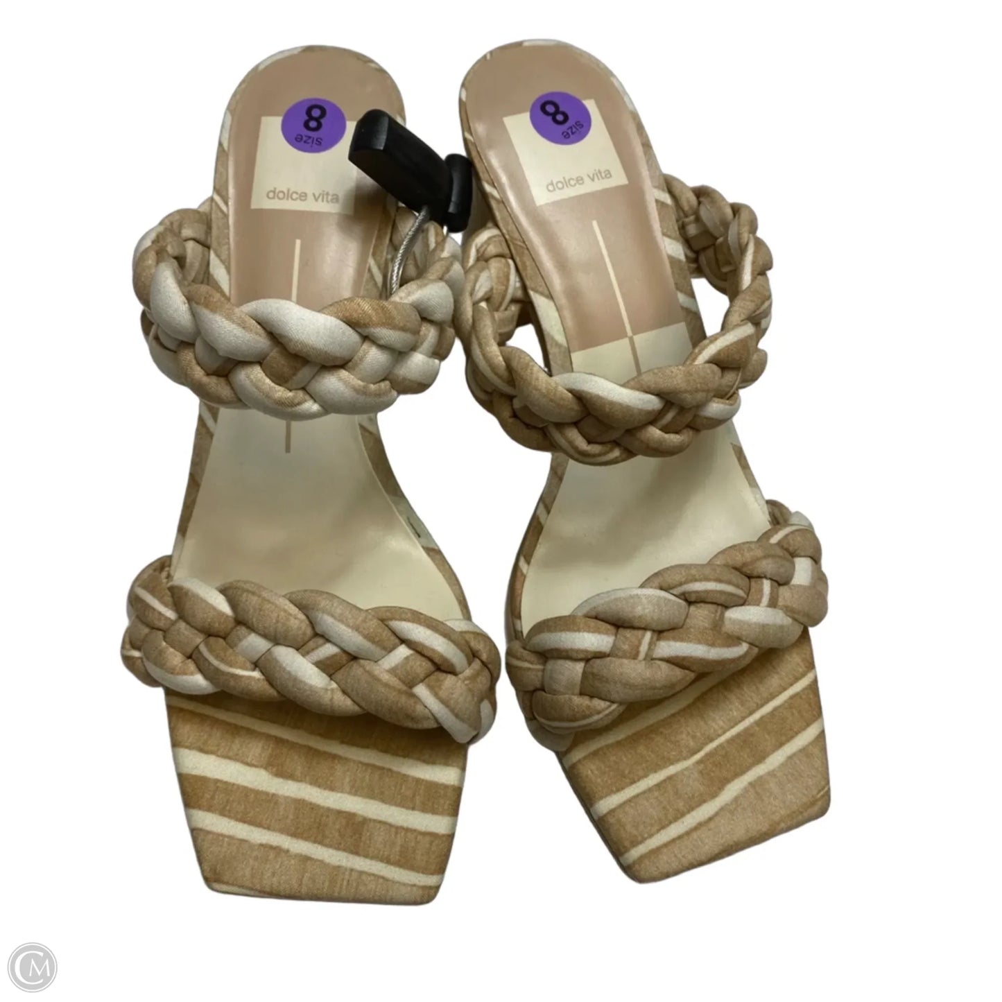 Sandals Heels Block By Dolce Vita In Tan, Size: 8