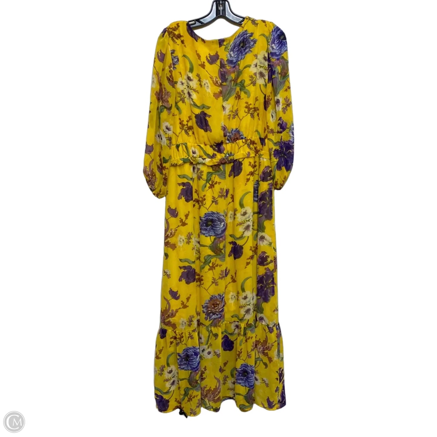 Dress Casual Maxi By Nina Leonard In Yellow, Size: Xl