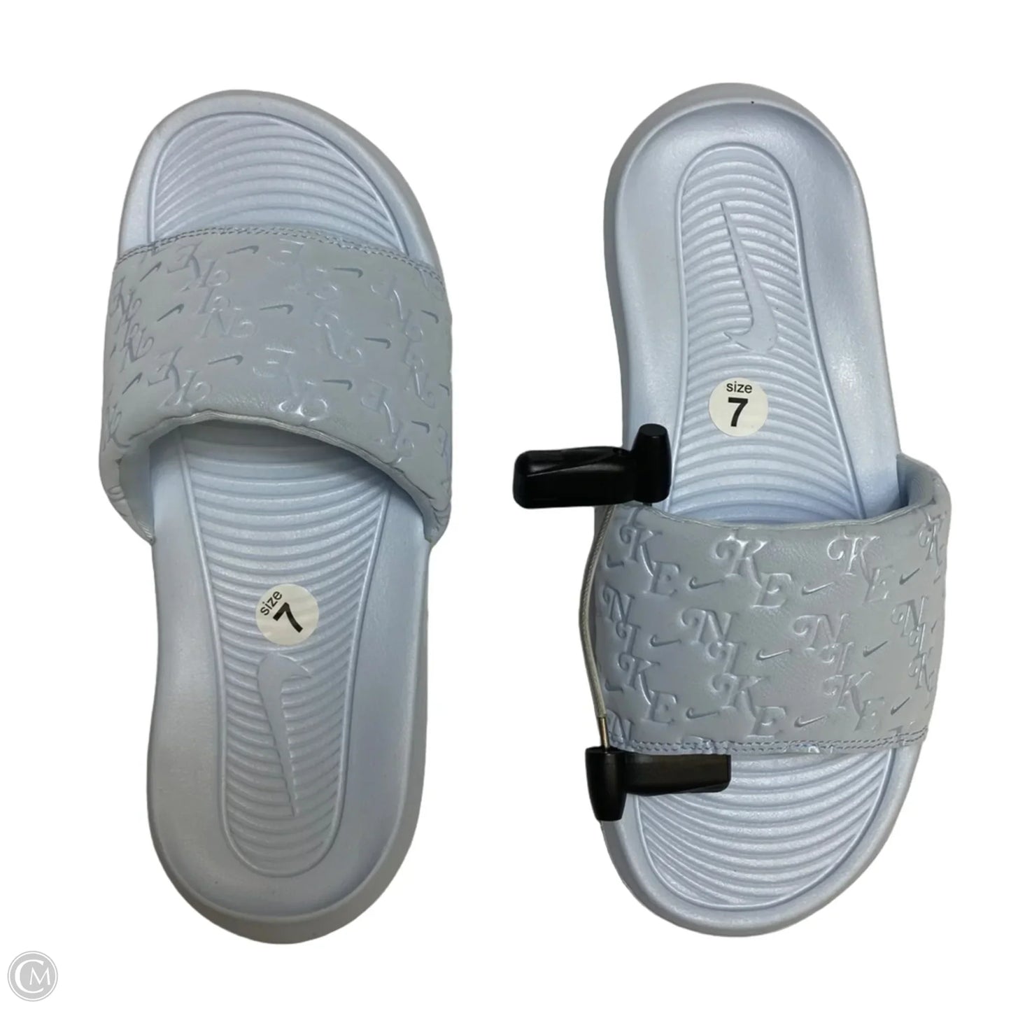 Sandals Flats By Nike In Blue, Size: 7