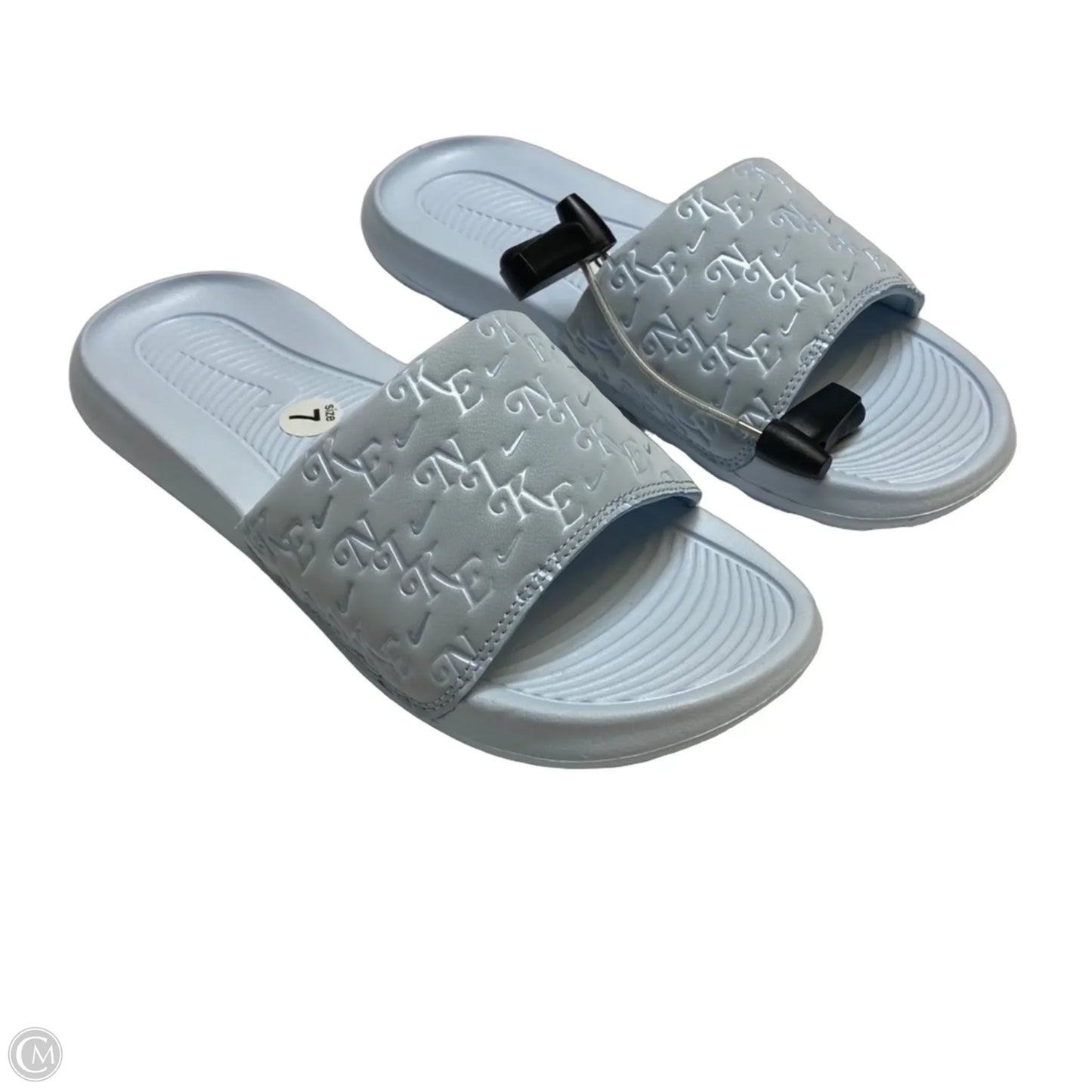 Sandals Flats By Nike In Blue, Size: 7
