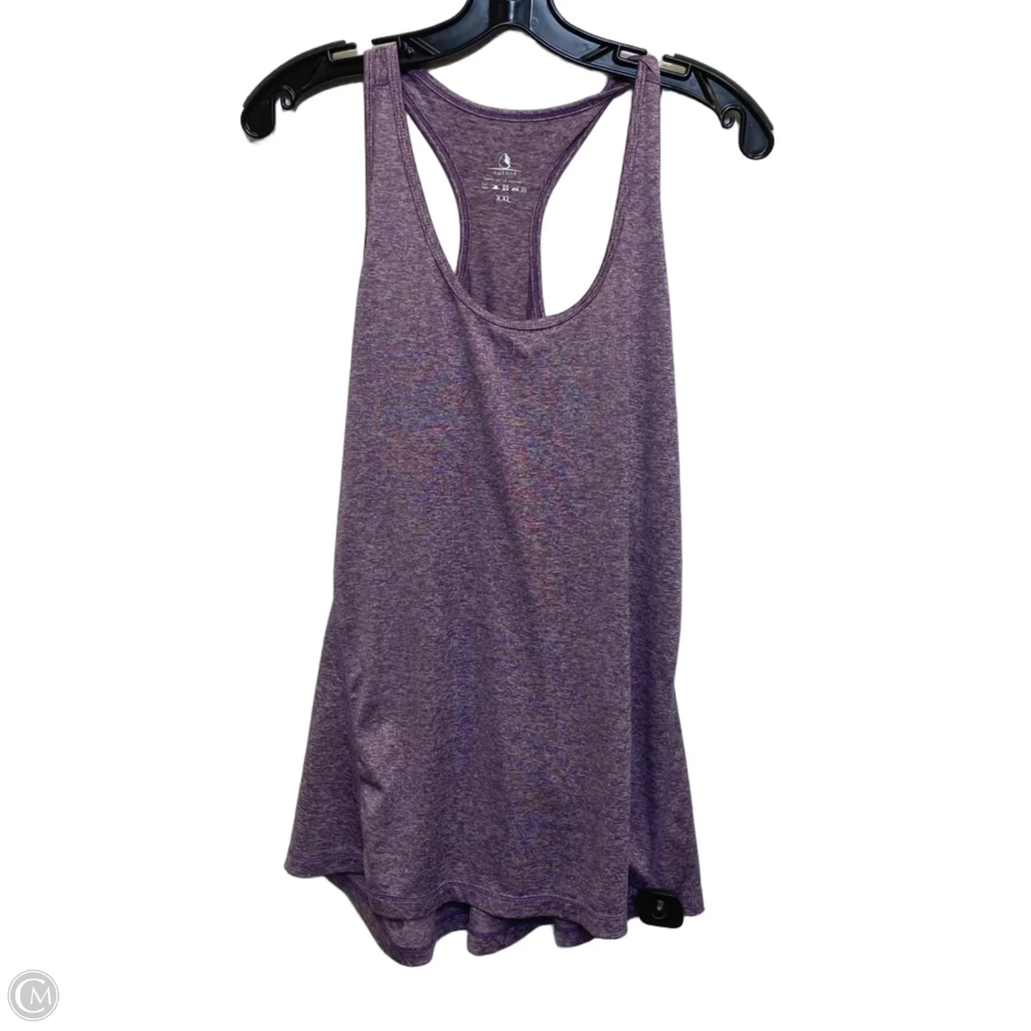 Athletic Tank Top By Icyzone In Purple, Size: 1x