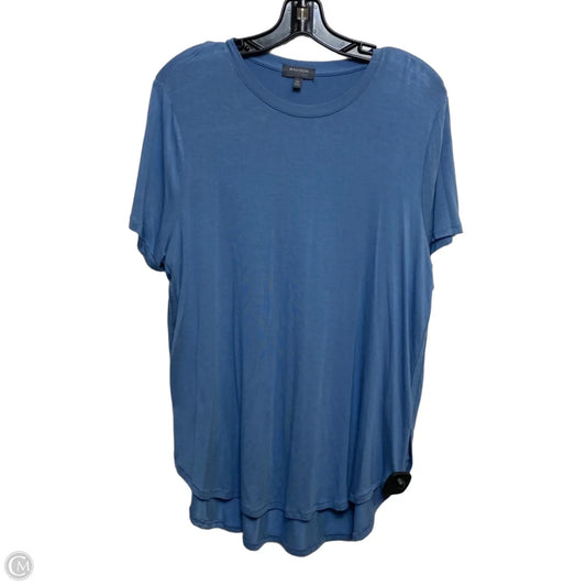 Top Short Sleeve Basic By Madison In Blue, Size: 1x