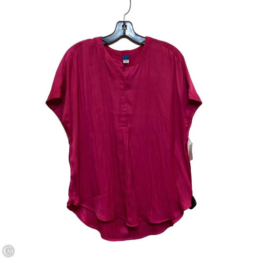 Top Short Sleeve By Old Navy In Pink, Size: L