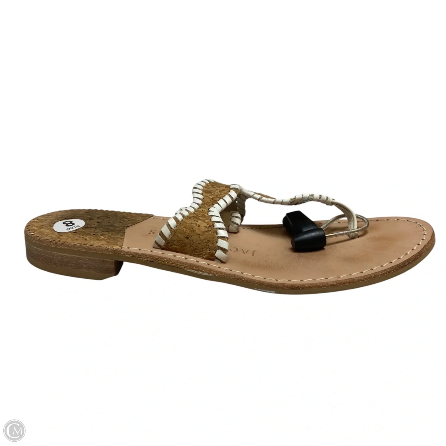 Sandals Designer By Jack Rogers In Cream, Size: 8