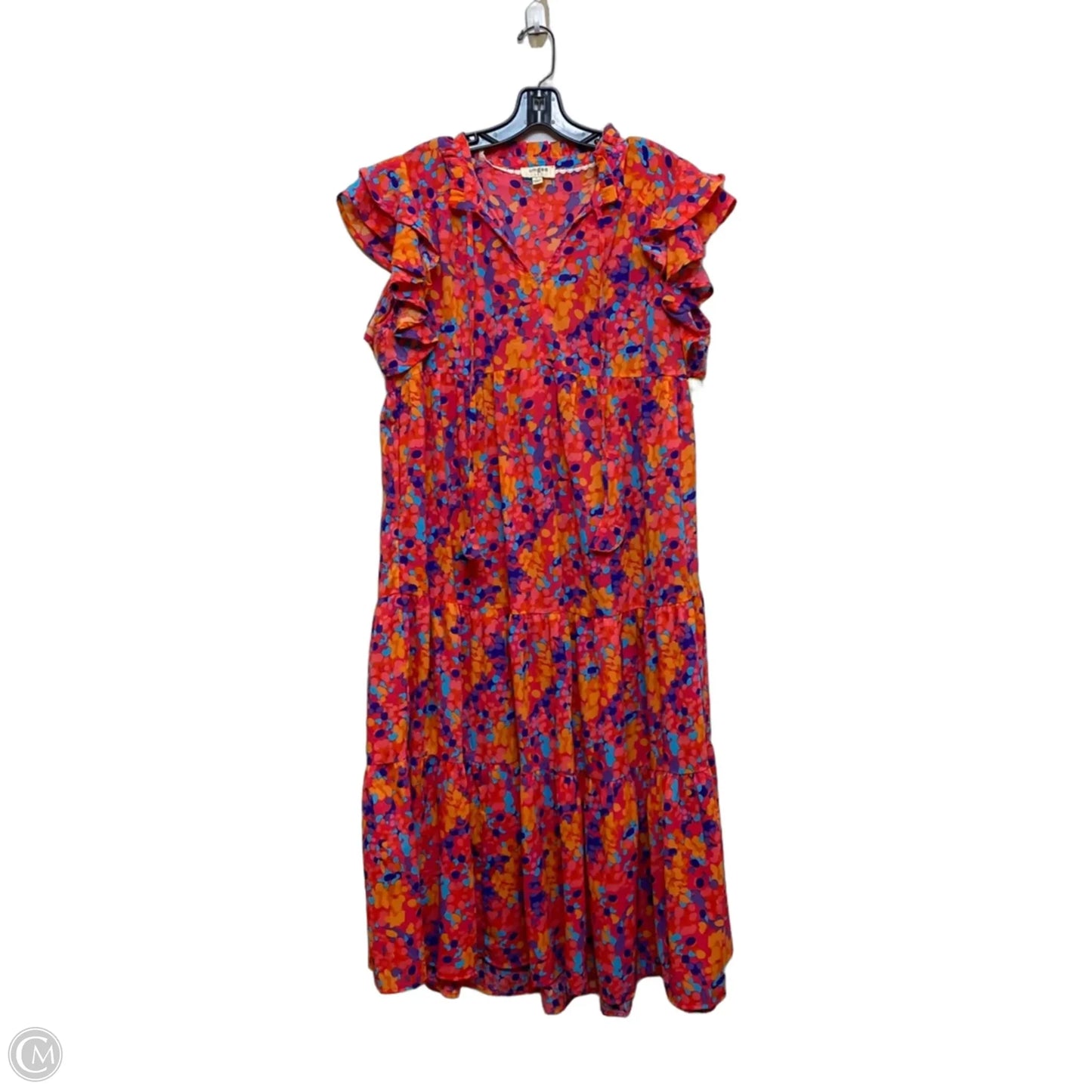 Dress Casual Maxi By Umgee In Blue & Pink, Size: L
