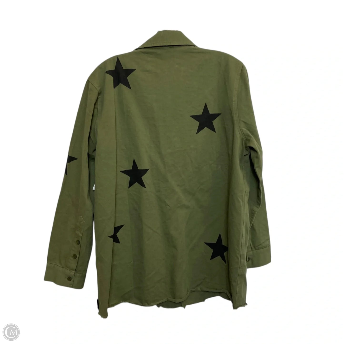 Jacket Shirt By Blue B In Green, Size: L