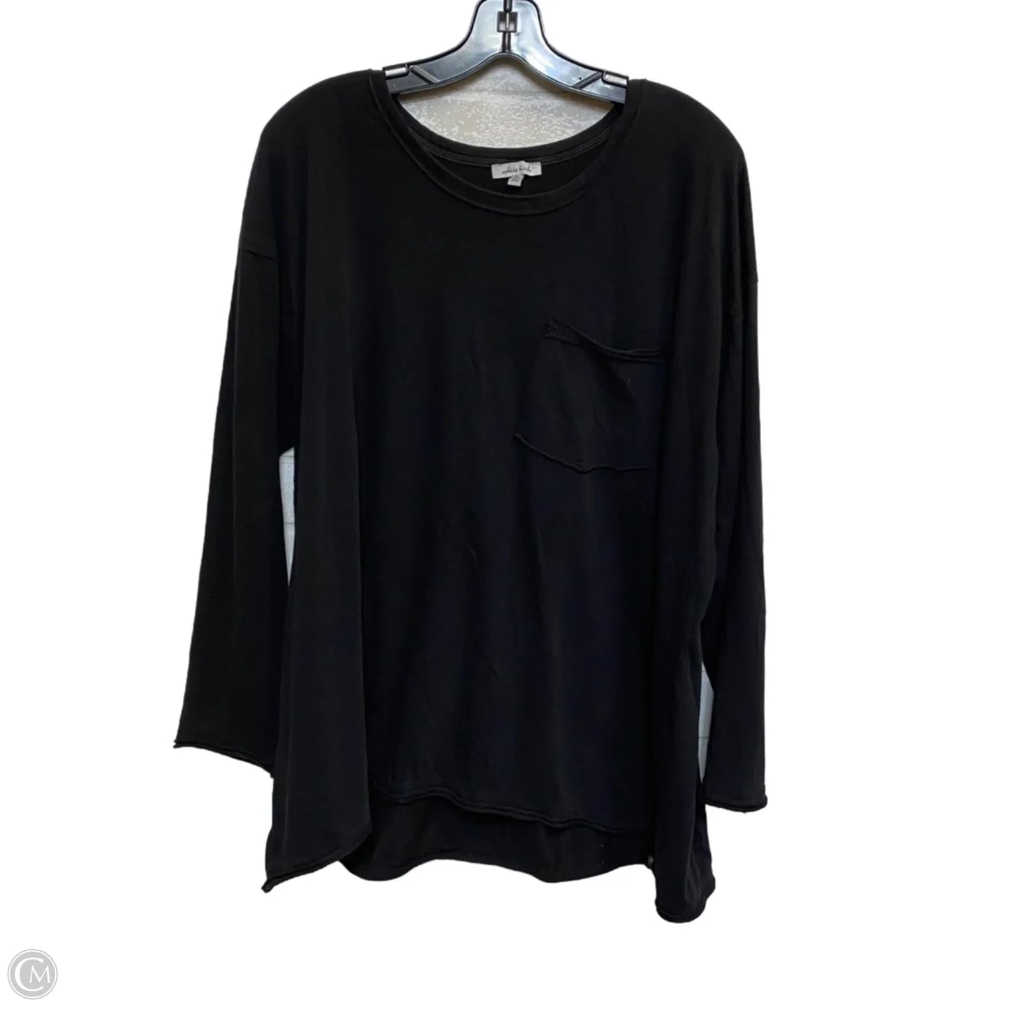 Top Long Sleeve By White Birch In Black, Size: Xl