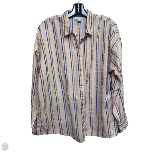 Top Long Sleeve By J. Jill In Pink, Size: L