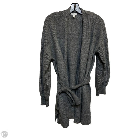 Sweater Cardigan By Nine West In Grey, Size: Xl