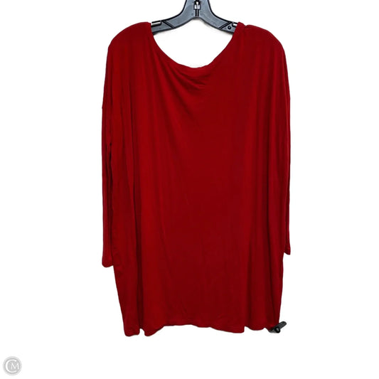 Top Long Sleeve Basic By Piko In Red, Size: S