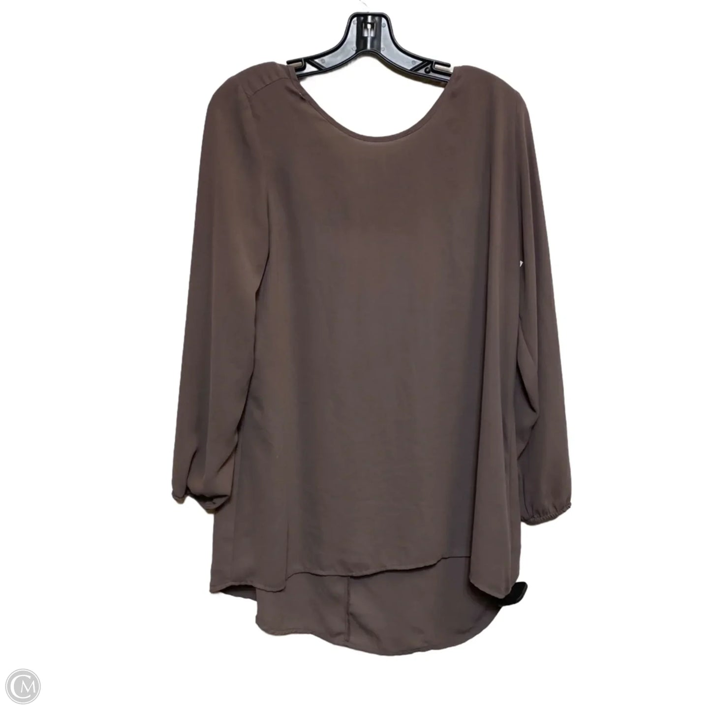 Blouse Long Sleeve By Maurices In Purple, Size: M