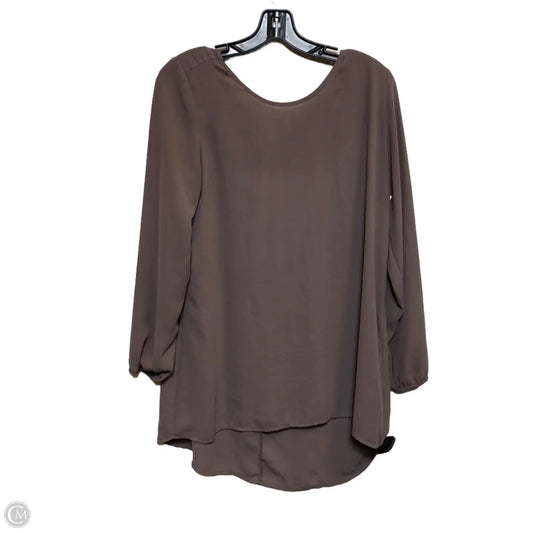 Blouse Long Sleeve By Maurices In Purple, Size: M