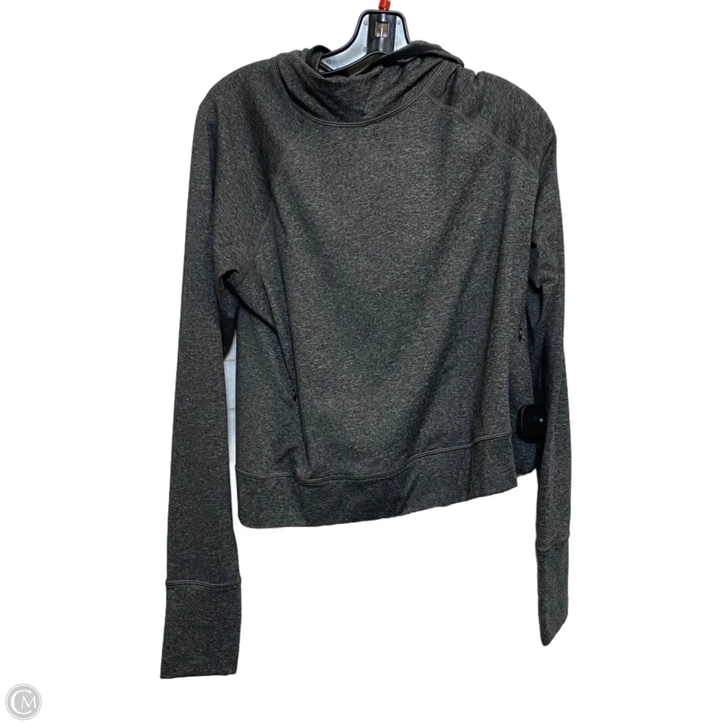 Athletic Sweatshirt Hoodie By Old Navy In Grey, Size: L