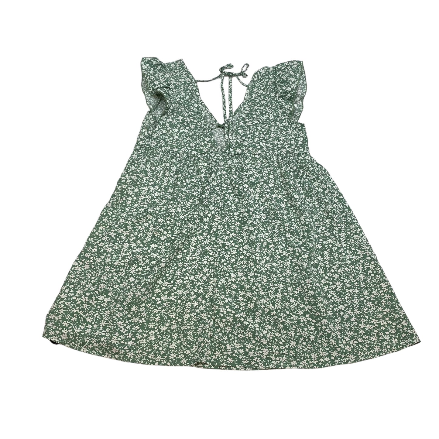 Green Dress Casual Short Shein, Size S