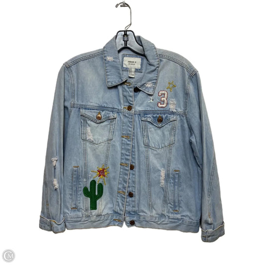 Jacket Denim By Forever 21 In Blue Denim, Size: M