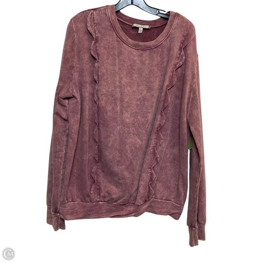 Sweatshirt Crewneck By Eri + Ali In Pink, Size: Xl