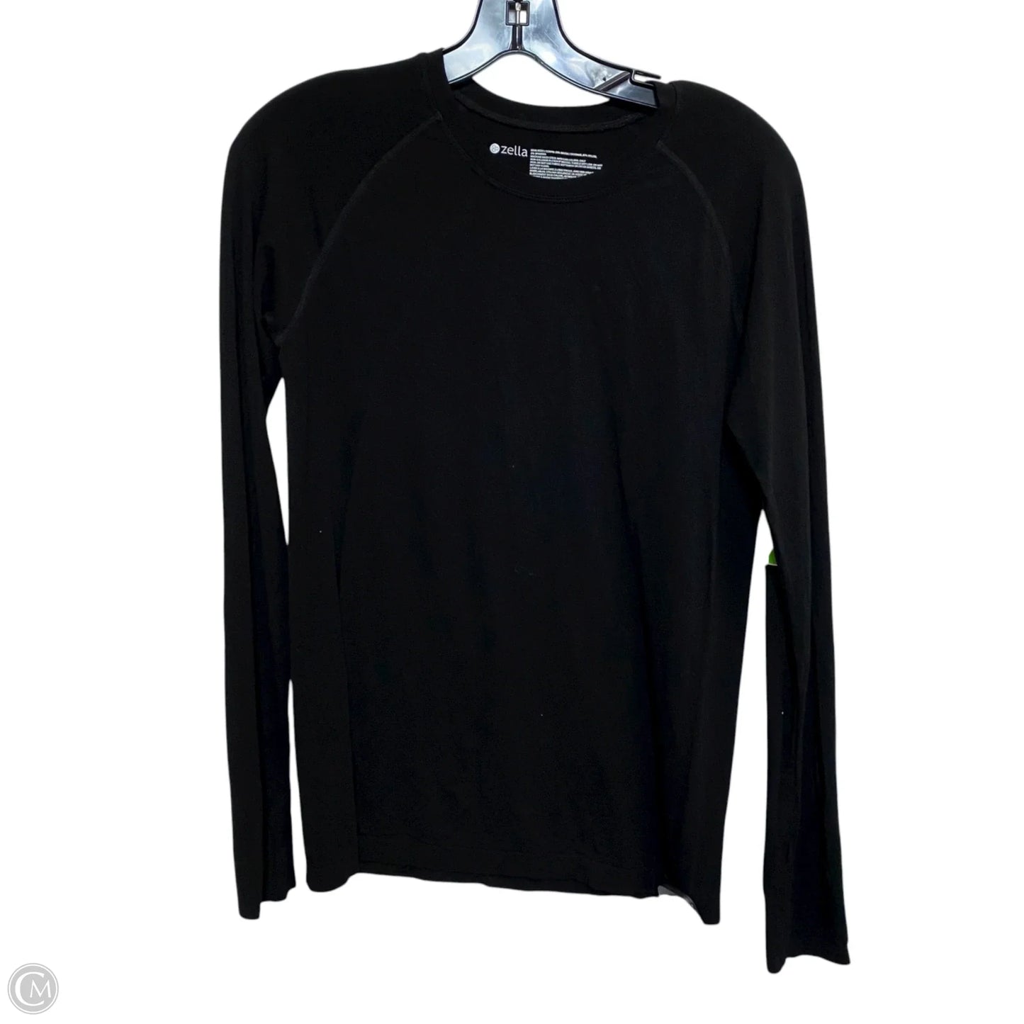 Athletic Top Long Sleeve Crewneck By Zella In Black, Size: M