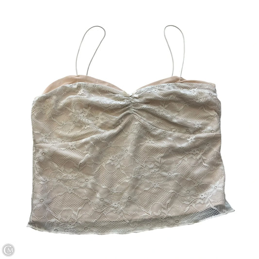 Top Sleeveless By Wild Fable In Tan, Size: M