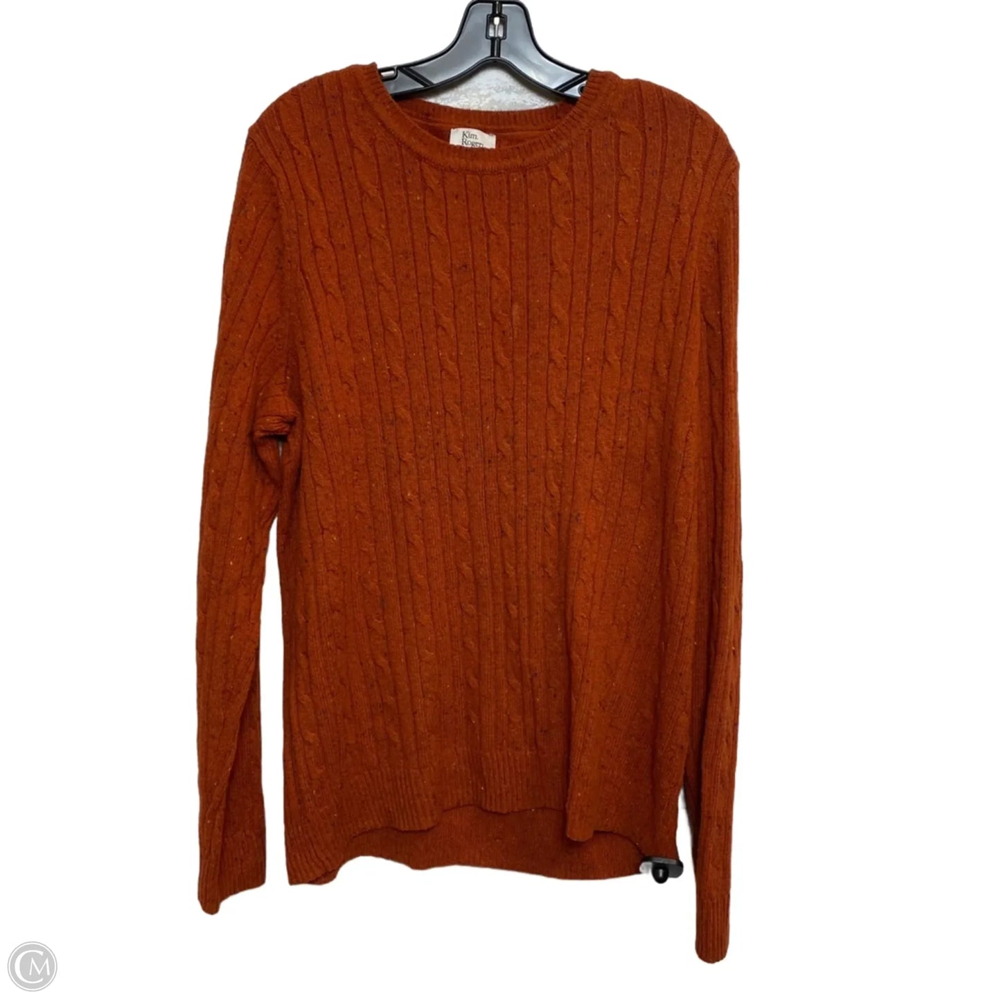 Sweater By Kim Rogers In Orange, Size: Xxl