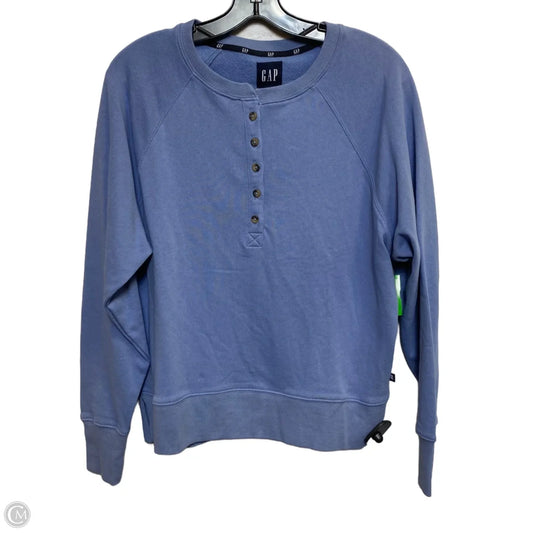 Top Long Sleeve By Gap In Blue, Size: M