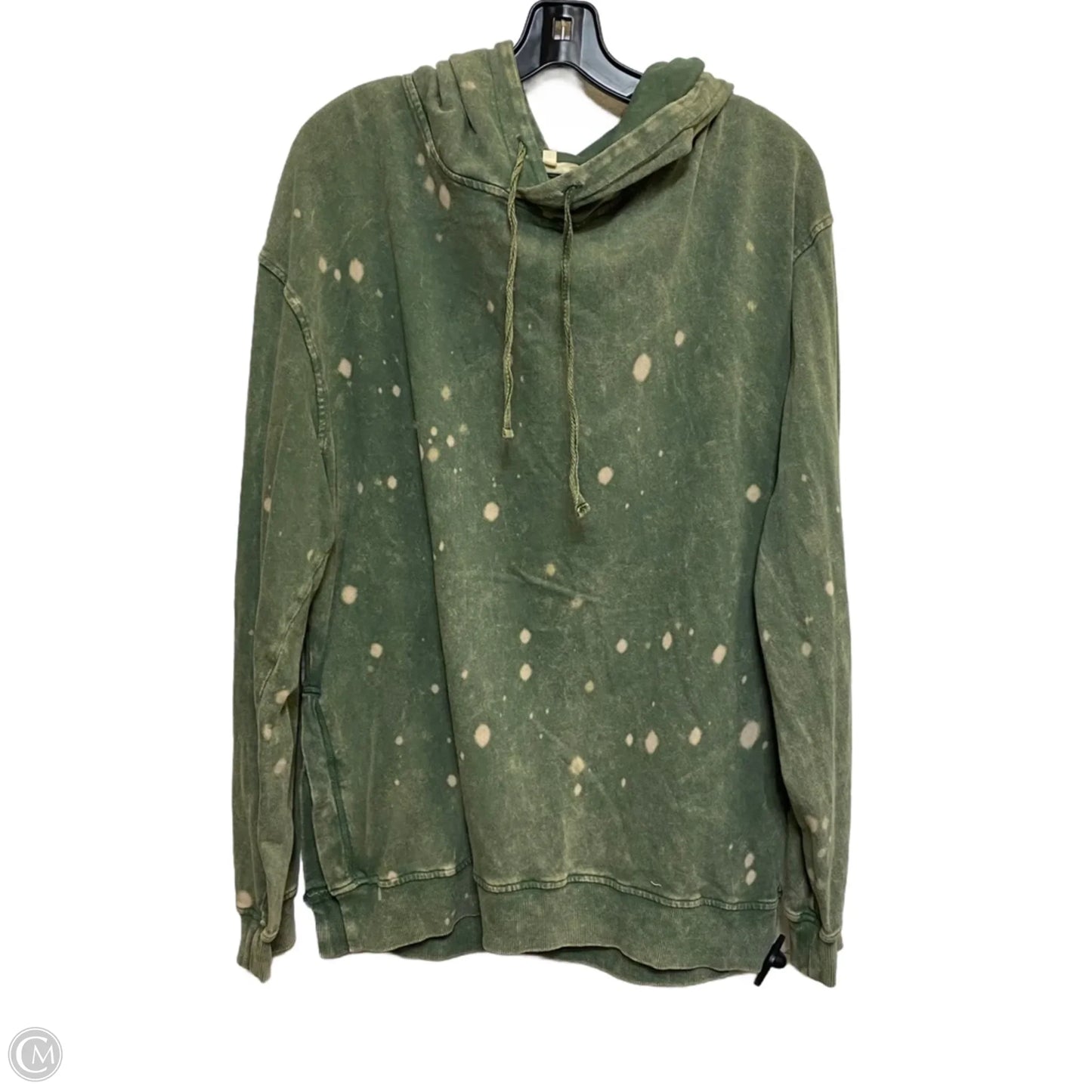 Sweatshirt Hoodie By Easel In Green, Size: M
