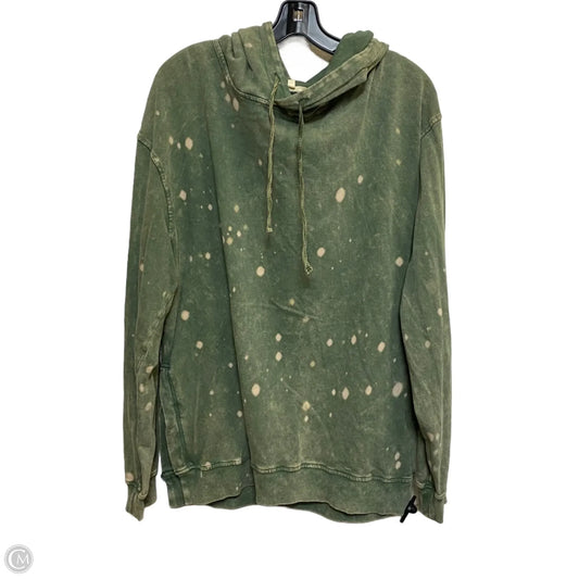Sweatshirt Hoodie By Easel In Green, Size: M