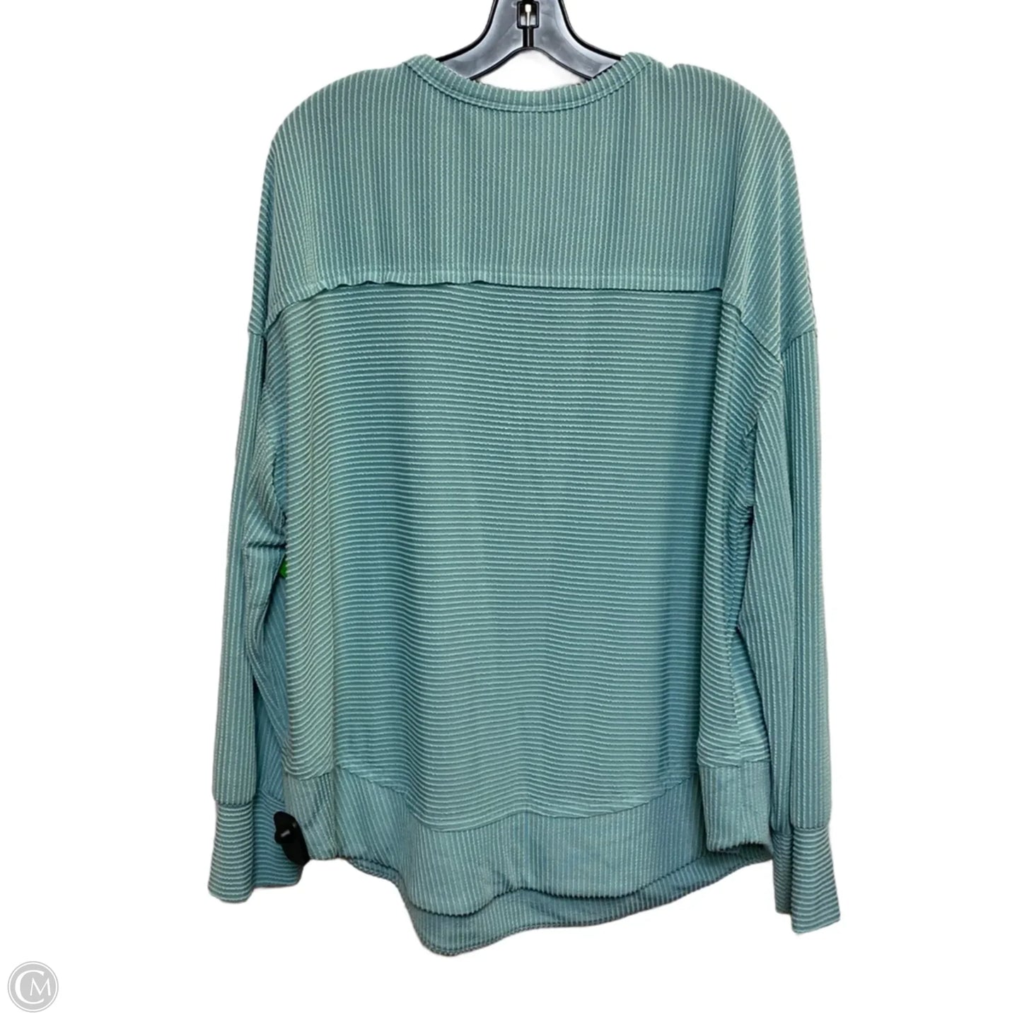 Top Long Sleeve By Kirundo In Teal, Size: Xl