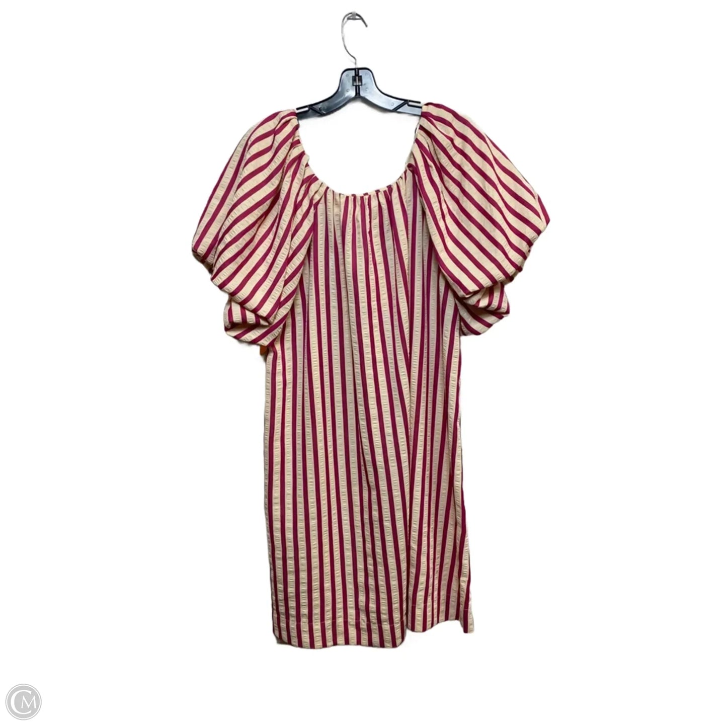 Dress Casual Short By Umgee In Cream & Pink, Size: L