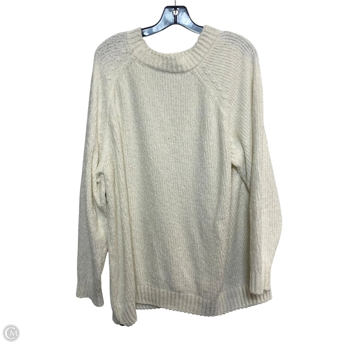 Sweater By Cato In Cream, Size: 1x