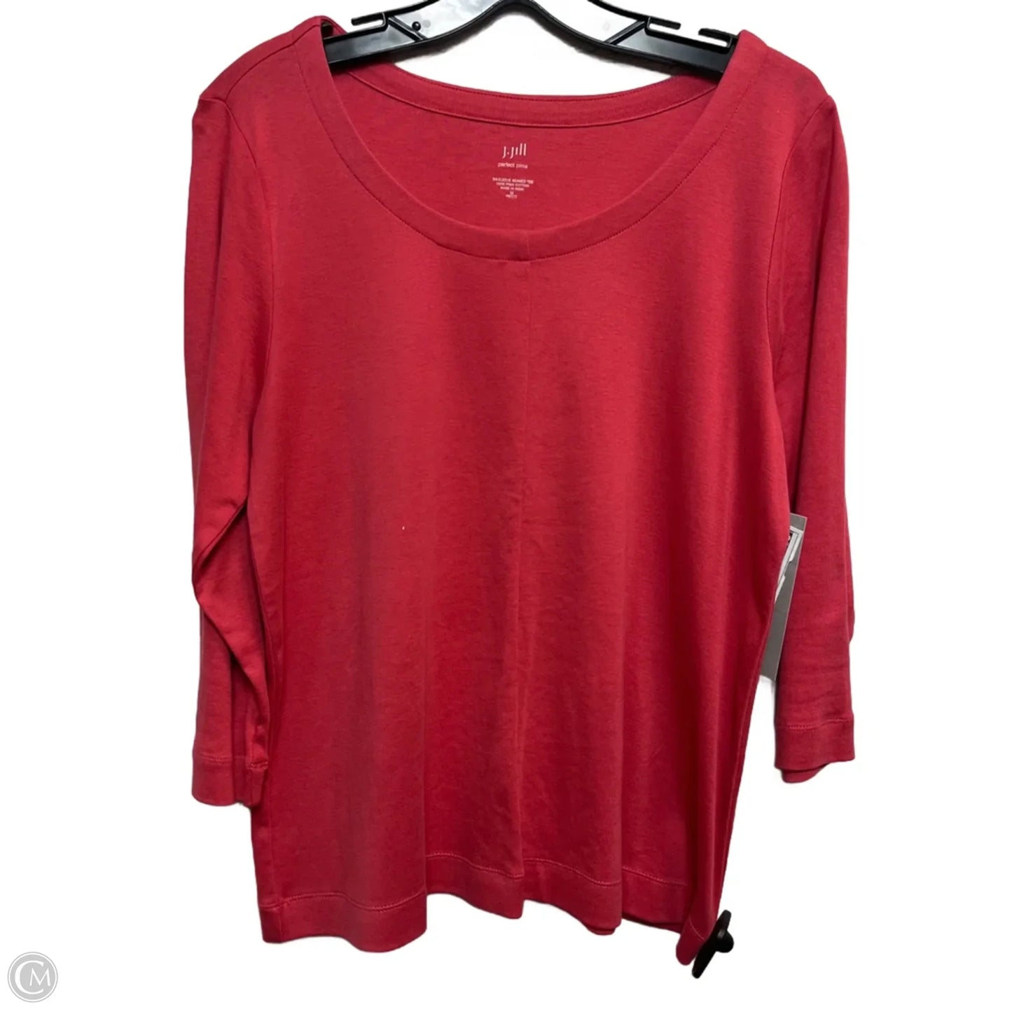 Top 3/4 Sleeve By J. Jill In Pink, Size: Mp