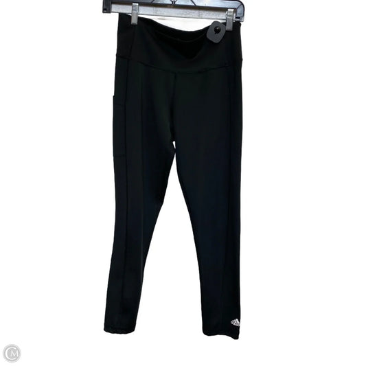 Athletic Leggings By Adidas In Black, Size: M