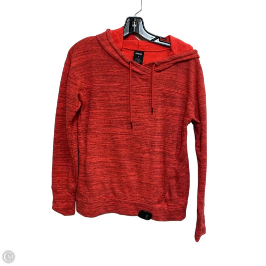 Athletic Sweatshirt Hoodie By Reebok In Orange, Size: S