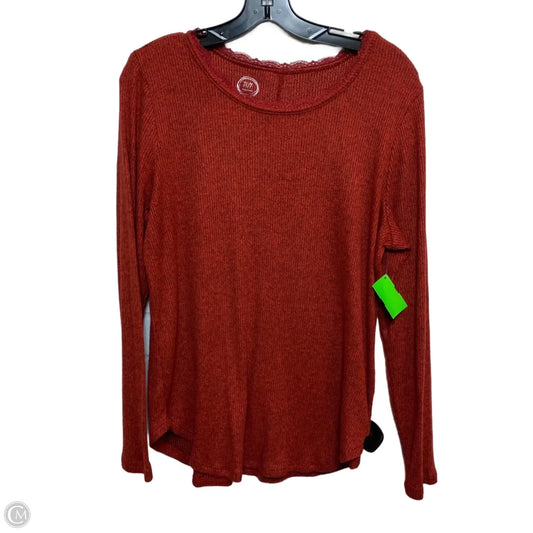 Top Long Sleeve By Maurices In Red, Size: Xl