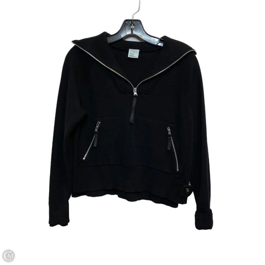 Athletic Sweatshirt Collar By Flx In Black, Size: M