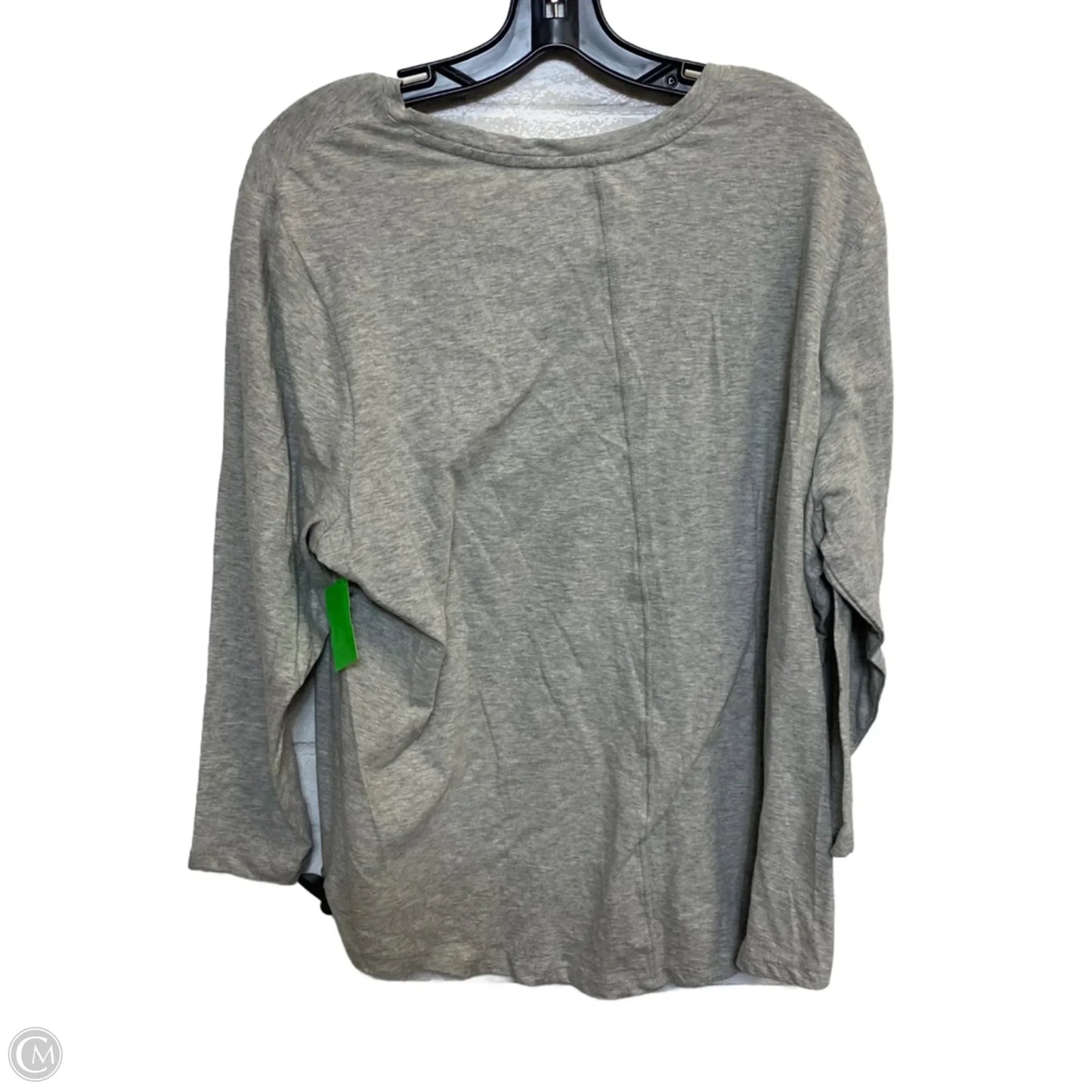 Top Long Sleeve Basic By Crown And Ivy In Grey, Size: 2x